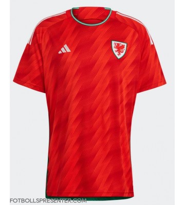 Wales Hemma Matchtröja VM 2022 Kortärmad